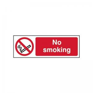 No Smoking - 1.2mm Recyclable Pp 300 X 100mm 420046