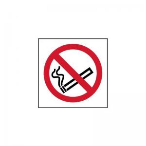 No Smoking Symbol - 1.2mm Recyclable Pp 100 X 100mm 420051