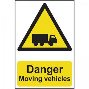 Danger Moving Vehicles - Sapp 200 X 300mm 420055