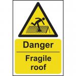 Danger Fragile Roof- 1.2 mm Recyclable Pp (400 X 600 Mm) 420076
