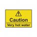Caution Very Hotwater - 1.2 mm Recyclable Pp (75 X 50 Mm) 420082