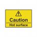 Caution Hot Surface- 1.2 mm Recyclable Pp (75 X 50 Mm) 420084