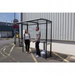 Open fronted smoking shelter 420340