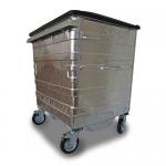 4 wheeled galvanised bins 420384