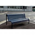 Metal mesh outdoor bench seat 420796