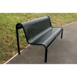 Metal mesh outdoor bench seat 420798