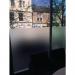 This picture shows a Slingsby Security Equipment frosted privacy window film. The film covers the entire window with a light frosted pattern. The film provides privacy while still allowing natural light to come through.