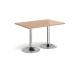 Dining table with trumpet base 420866