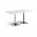 Dining table with trumpet base 420871