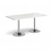 Dining table with trumpet base 420874