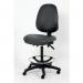 X 3 High Chair with Lock Loaded Castorsupholstered in Anti-bacterial Vinyl - Black 420931