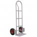 Steel sack trucks with fixed toe plate - P-loop hande, pneumatic tyres 420994