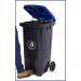 Pedal operated wheelie bin with coloured lid 421101