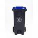 Pedal operated wheelie bin with coloured lid 421101