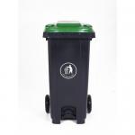 Pedal operated wheelie bin with coloured lid 421102