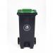 Pedal operated wheelie bin with coloured lid 421102