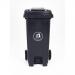 Pedal operated wheelie bin with coloured lid 421103