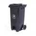 Pedal operated wheelie bin with coloured lid 421103