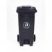 Pedal operated wheelie bin with coloured lid 421103