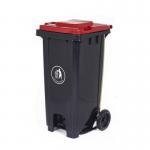 Pedal operated wheelie bin with coloured lid 421104