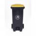 Pedal operated wheelie bin with coloured lid 421105