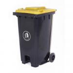 Pedal operated wheelie bin with coloured lid 421110