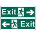 Exit Man Running Arrowleftright - Sapp (300 X 100 Mm) Set of 2 421183