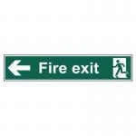 Fire Exit (man Arrowleft) - Sav (750 X 150 Mm) 421187