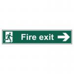 Fire Exit (man Arrowright) - Sav (750 X 150 Mm) 421189