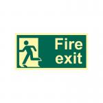 Fire Exit (man Left)- Photolum. (300 X 150 Mm) 421190