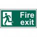 Fire Exit (man Left)- 1.2 mm Recyclable Pp (400 X 200 Mm) 421193