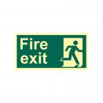 Fire Exit (man Right)- Photolum. (300 X 150 Mm) 421196