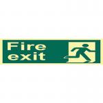Fire Exit (man Right)- Photolum. (600 X 150 Mm) 421198