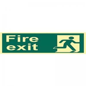 Fire Exit Man Right - Phs 600 X 150mm 421201