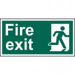 Fire Exit (man Right)- 1.2 mm Recyclable Pp (400 X 200 Mm) 421203