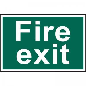 Fire Exit Text Only - Sapp 300 X 200mm 421209