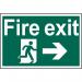 Fire Exit Arrow Right- 1.2 mm Recyclable Pp (300 X 200 Mm) 421212