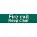 Fire Exit Keep Clear(text Only) - Sapp (200 X 50 Mm) 421216
