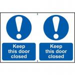 Keep This Door Closedsapp (150 X 200 Mm) Pack of 2 421218