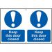 Keep This Door Closedsapp (150 X 200 Mm) Pack of 2 421218