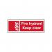 Fire Hydrant Keepclear - Sav (300 X 100 Mm) 421248