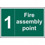 Fire Assembly Point 1 - 1.2 mm Recyclable Pp (300 X 200 Mm) 421315