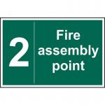 Fire Assembly Point 2 - Sav (600 X 400 Mm) 421322
