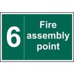 Fire Assembly Point 6 - Sav (300 X 200 Mm) 421337