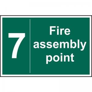Fire Assembly Point 7 - Sav 300 X 200mm 421341