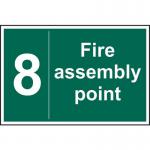 Fire Assembly Point 8 - Sav (600 X 400 Mm) 421346