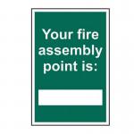 Your Fire Assemblypoint Is - 1.2 mm Recyclable Pp (300 X 200 Mm) 421353