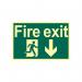 Fire Exit Running Manarrow Down - Pho (300 X 200 Mm) 421378