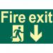 Fire Exit Running Manarrow Down - Phs (300 X 200 Mm) 421379