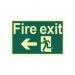 Fire Exit Running Manarrow Left - Pho (300 X 200 Mm) 421380